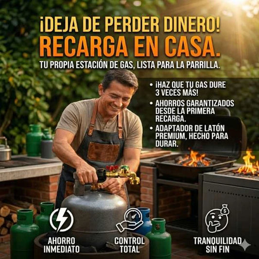 ShineGasPro™ Adaptador Recarga Propano