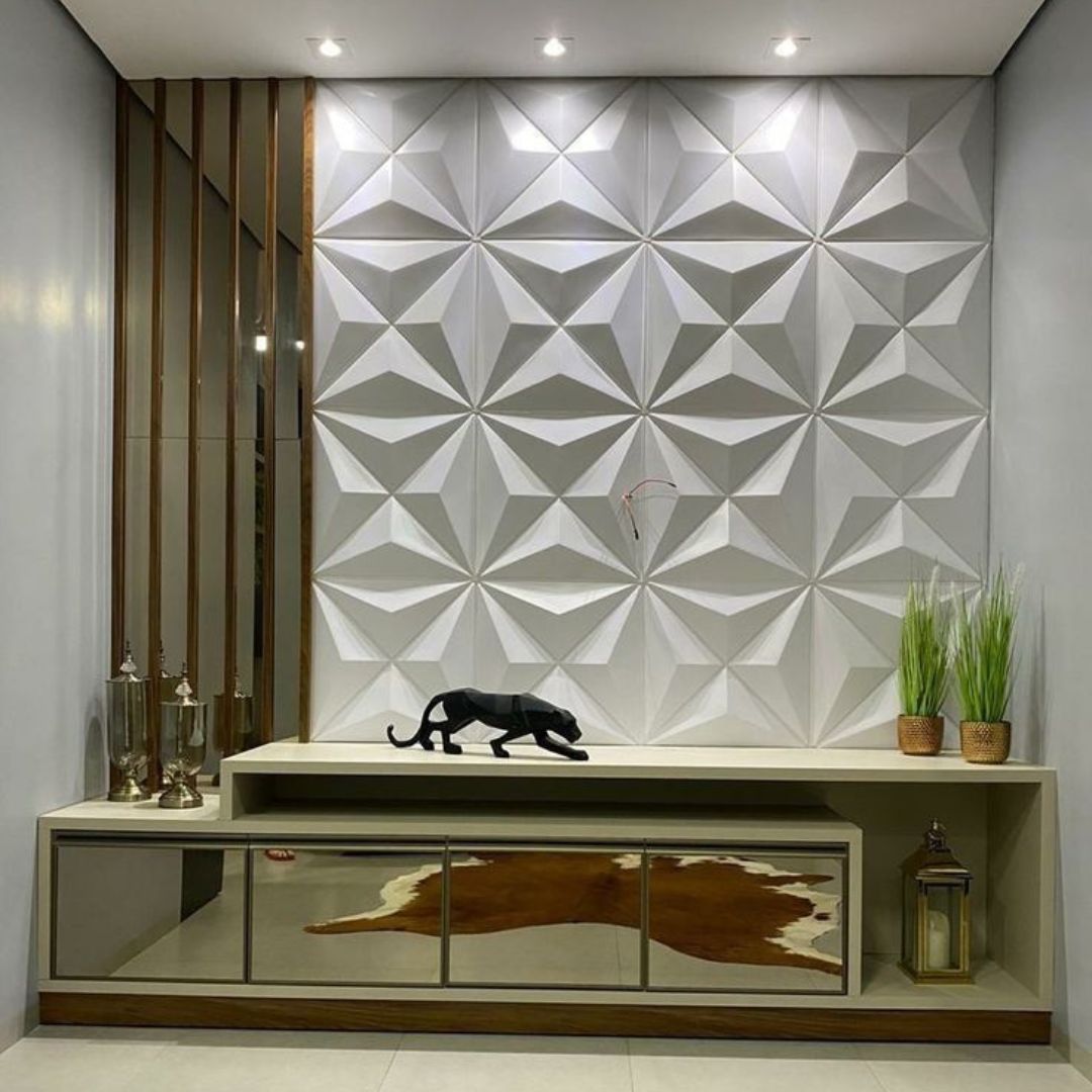 Paneles 3D Decorativos de PVC – Geométricos Elegantes X4 Unidades