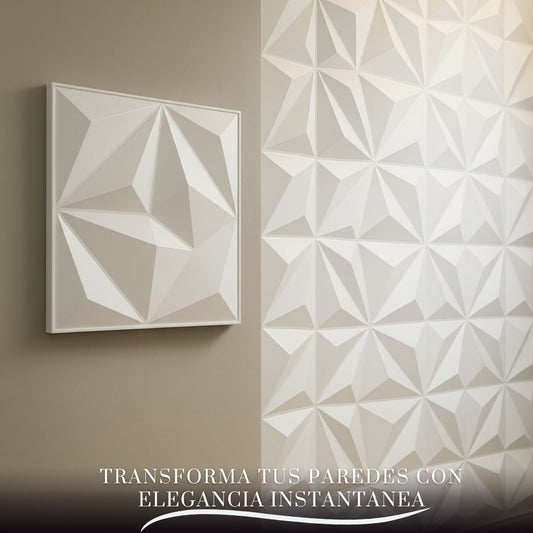 Paneles 3D Decorativos de PVC – Geométricos Elegantes X4 Unidades